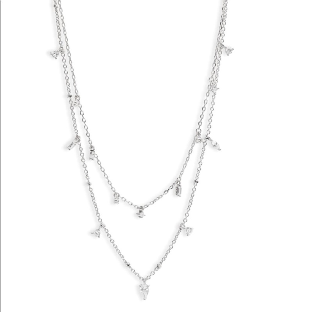 Cubic Zirconia Layered Necklace